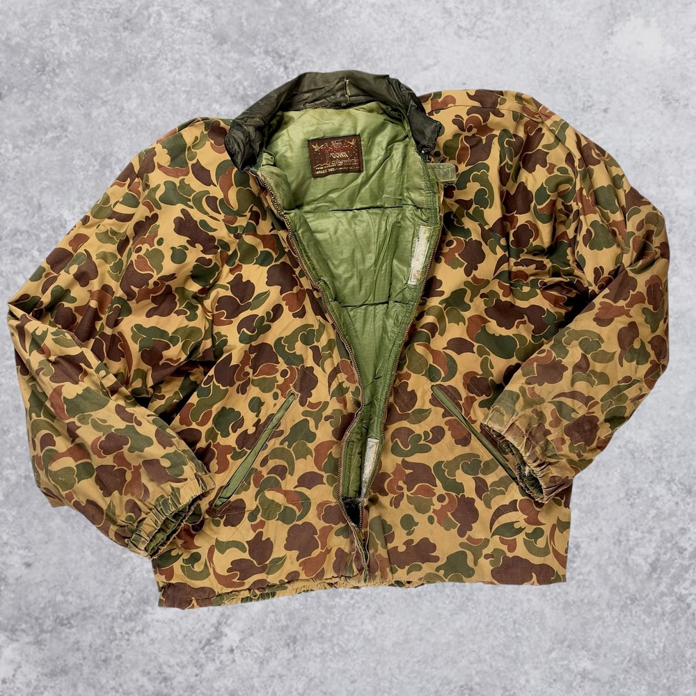 Vintage Walls Blizzard Pruf Camo Goose Down Jacket Mens Large Duck Hunter Puffer